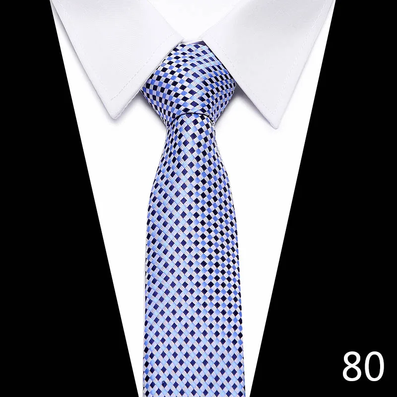 Мужские галстуки, роскошные модные галстуки 7,5 см, в полоску, в горошек, галстук, свадебные подарки, рубашка, воротник, мужские галстуки, для свадебной вечеринки - Цвет: 80
