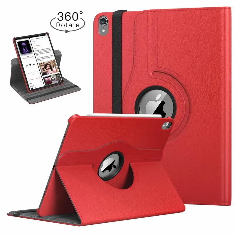 For iPad 2018 Pro 12.9 Case 360 Degree Rotating Stand Cover for New iPAD 2020 Cases Auto Sleep Awake A1876 A2014 A1895 | Компьютеры и