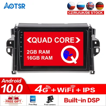 

AOTSR Android 10.0 16GB Car GPS For Toyota Hilux 2015 2016 2017 2018 Wifi Bluetooth Navigation DVD 1 din Player Multimedia