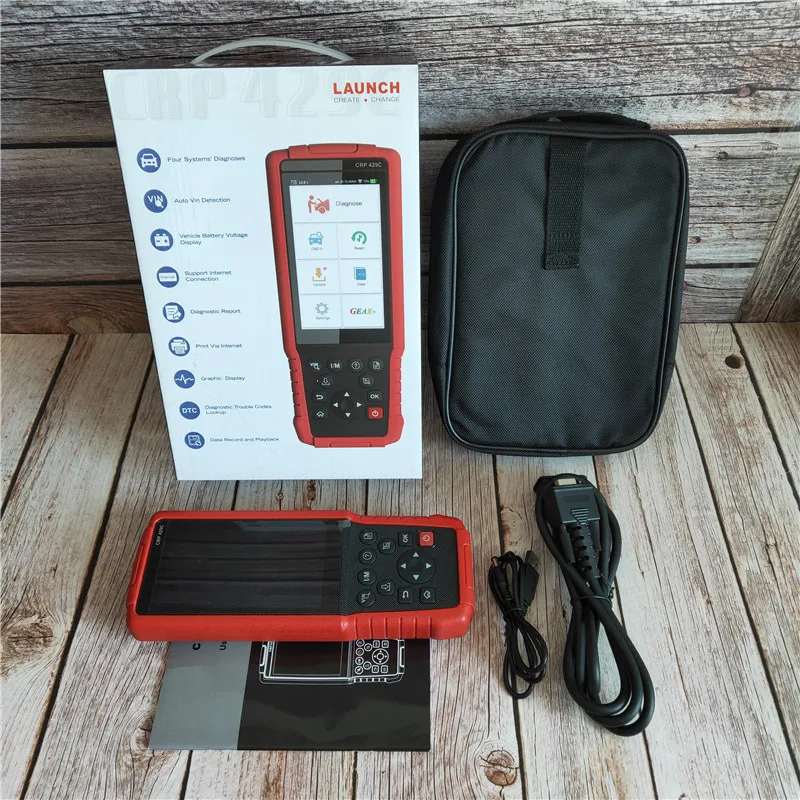 LAUNCH X431 CRP429C OBD2 считыватель кодов для двигателя/ABS/подушки безопасности/AT + 11 сервис