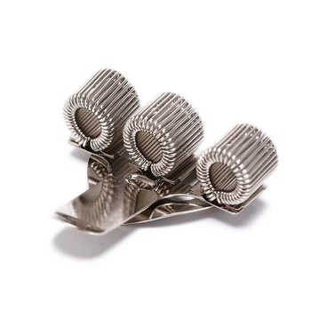 

1 Pcs Desk Metal Triple Hole Pen Storage Holders Doctors Uniform Creative Pen Holder With Pocket Clip
