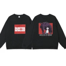 

Anime Hunter X Hunter Men Women Crew Neck Sweatshirts Killua Zoldyck Killua X Mike Autumn/winter Fleece Teens Fashion Pullover