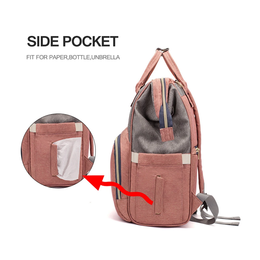 Baby Diaper Bag Backpack Mummy Large Capacity Nappy Pouch Mom Baby Waterproof Outdoor Travel Diaper Pouchs For Baby Care (13)