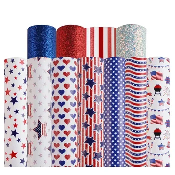 

15 Pieces of Artificial Leather Leather Star Leaf Printing, Suitable for Making DIY Earrings Bows and Handicrafts