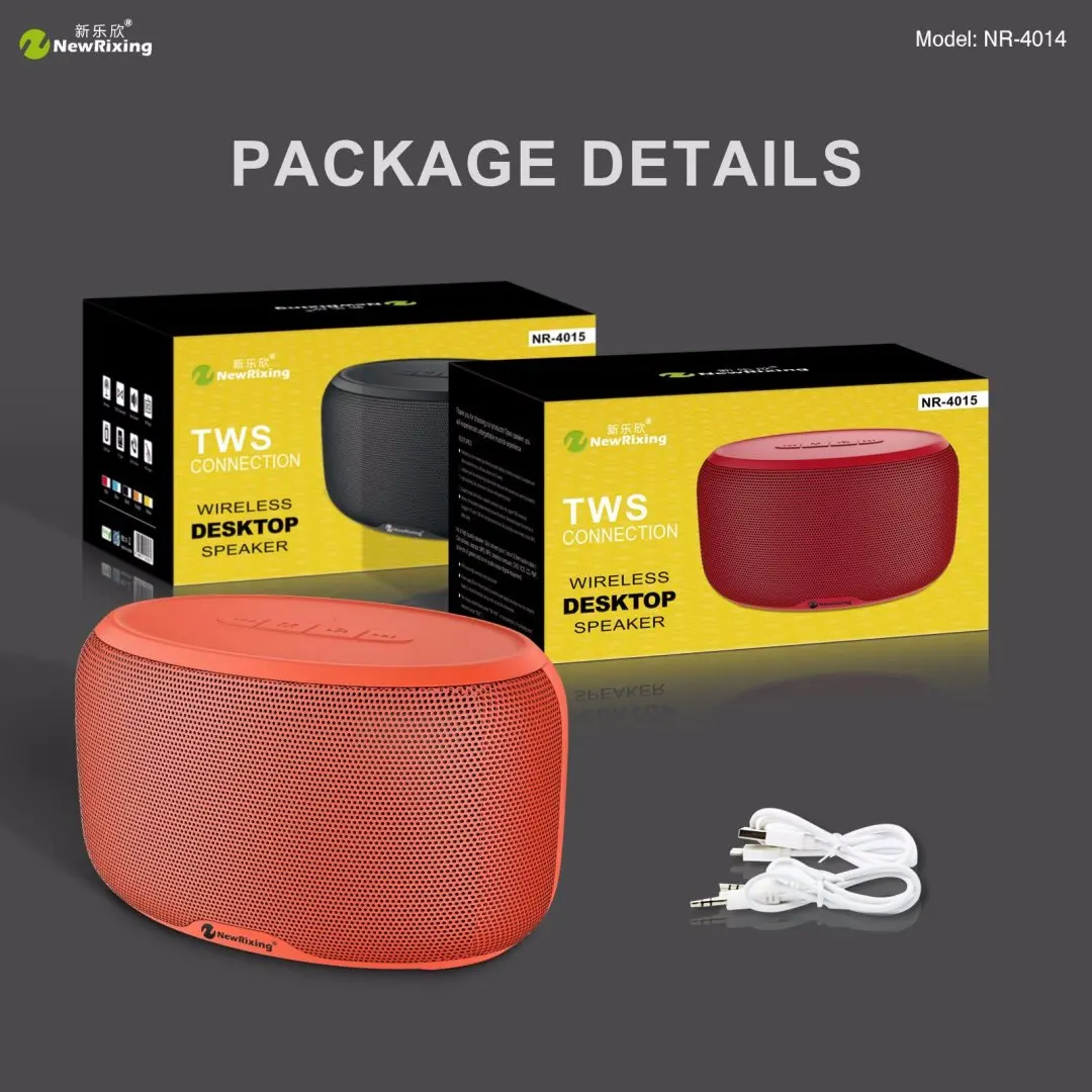 NR-4015 TWS bluetooth динамик 3D объемный стерео двойной динамик беспроводной сабвуфер динамик