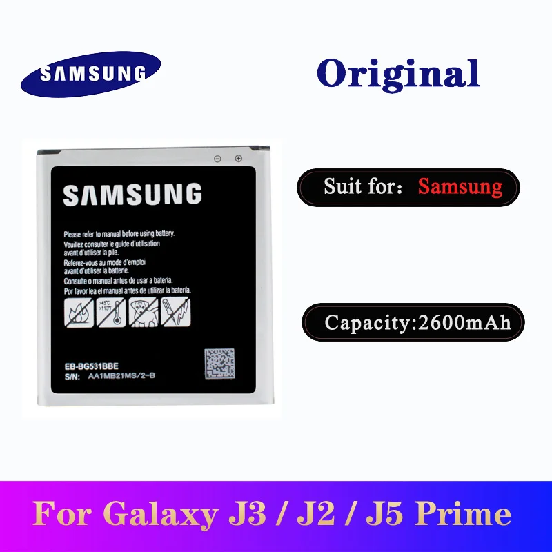 

Battery for Samsung Galaxy Grand Prime J3 2016 J2 prime G532F G530 J5 2015 G531H/DS Original EB-BG531BBE batteria AKKU