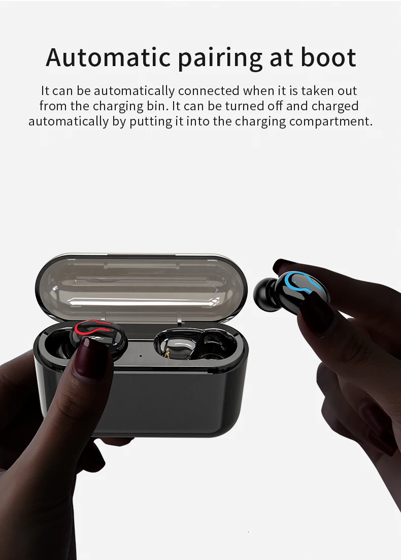 Hbq Bluetooth 5,0 наушники портативные Tws беспроводные наушники-вкладыши 3d стерео звук с микрофоном свободные руки спортивные наушники Авто сопряжение гарнитура