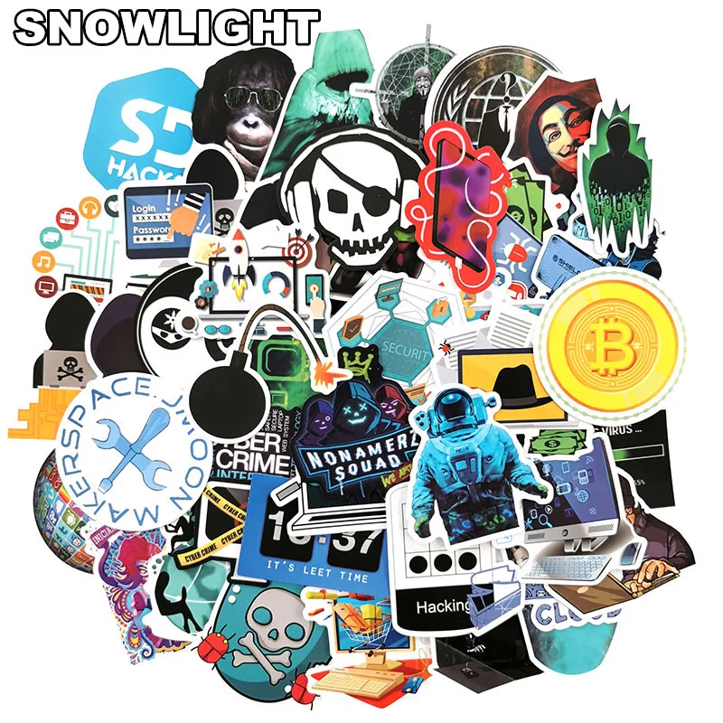 10/30/50 pcs/set Hackers Programming Language Internet Html Software Waterproof Sticker For Geek Developer To Diy Laptop Sticker