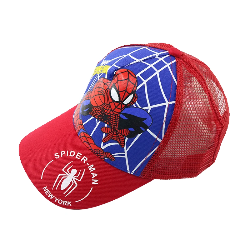 Disney Anime Cute Spiderman Kids Hats For Boys Girls Summer Autumn Baby Baseball Cap Children's Hip Hop Sun Hat Child Visor Caps 6