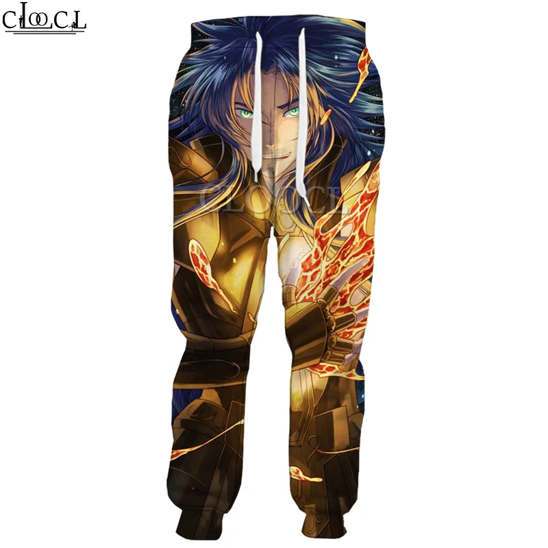 

HX Newest Anime The Knights of The Zodiac Saint Seiya 3D Print Pants Harajuku Unisex Fashion Casual Sweatpants Hip Hop Trousers