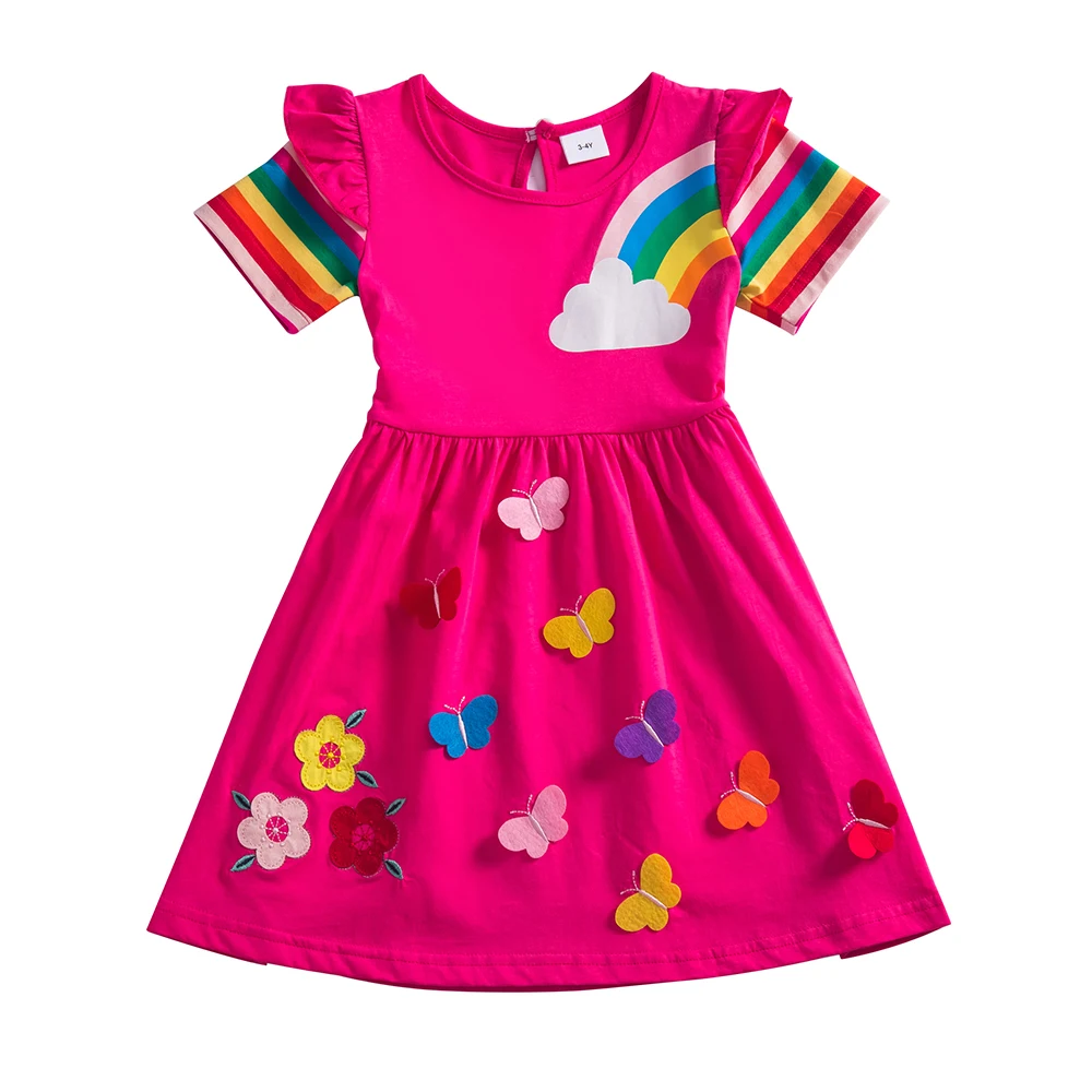 Girl short-sleeved Unicorn Dress