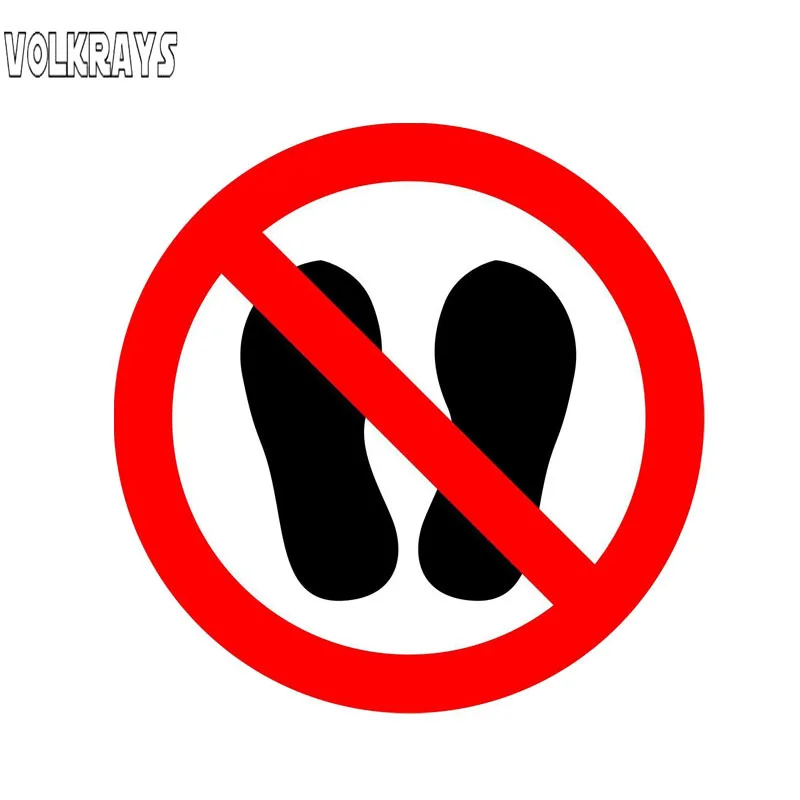 Volkrays креативные автомобильные стикеры Do Not Walk or Stand Here Accessoriesw водонепроницаемый