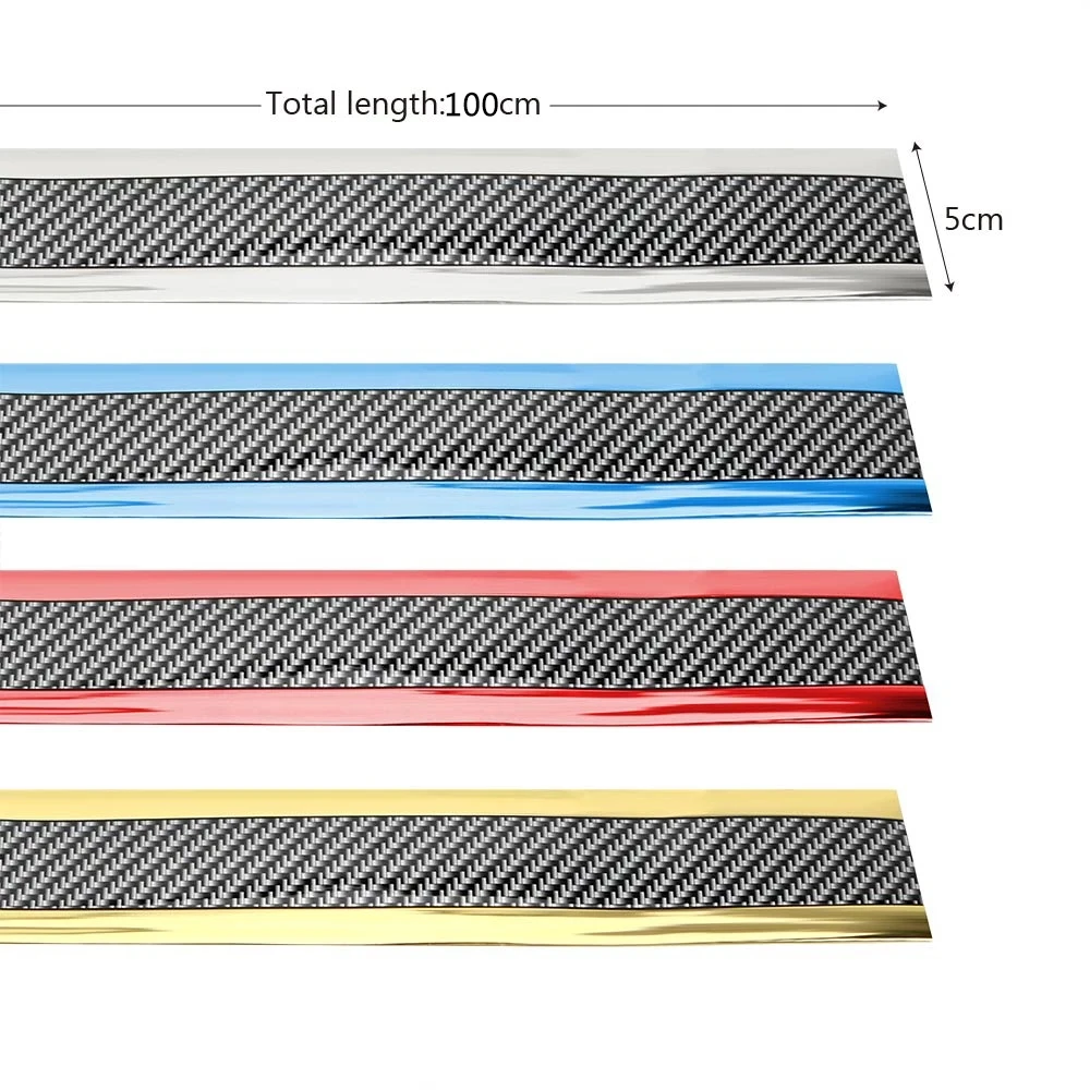 Car Stickers Protector Film Anti-Scratch Anti-Collision Carbon Fiber for Car Door Edge Bumper