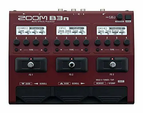Многофункциональный процессор Zoom B3 n подходит для басовых гитарных эффектов