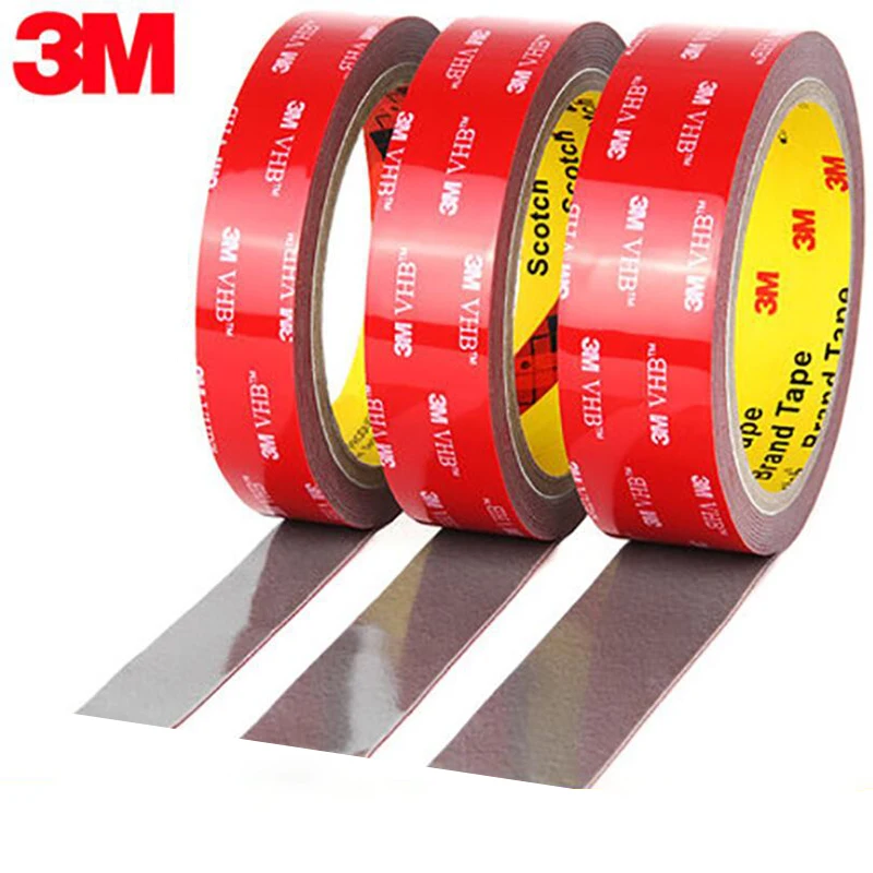 Cinta adhesiva de espuma de doble cara para decoración del hogar, almohadilla adhesiva fuerte impermeable de alta calidad, reutilizable, 3M, VHB
