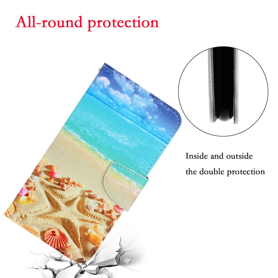 Fundas кожаный чехол для телефона для Apple iPhone 11 Pro XR X XS Max 8 7 6 6S Plus Бумажник Флип Coque сумка Capa D09F
