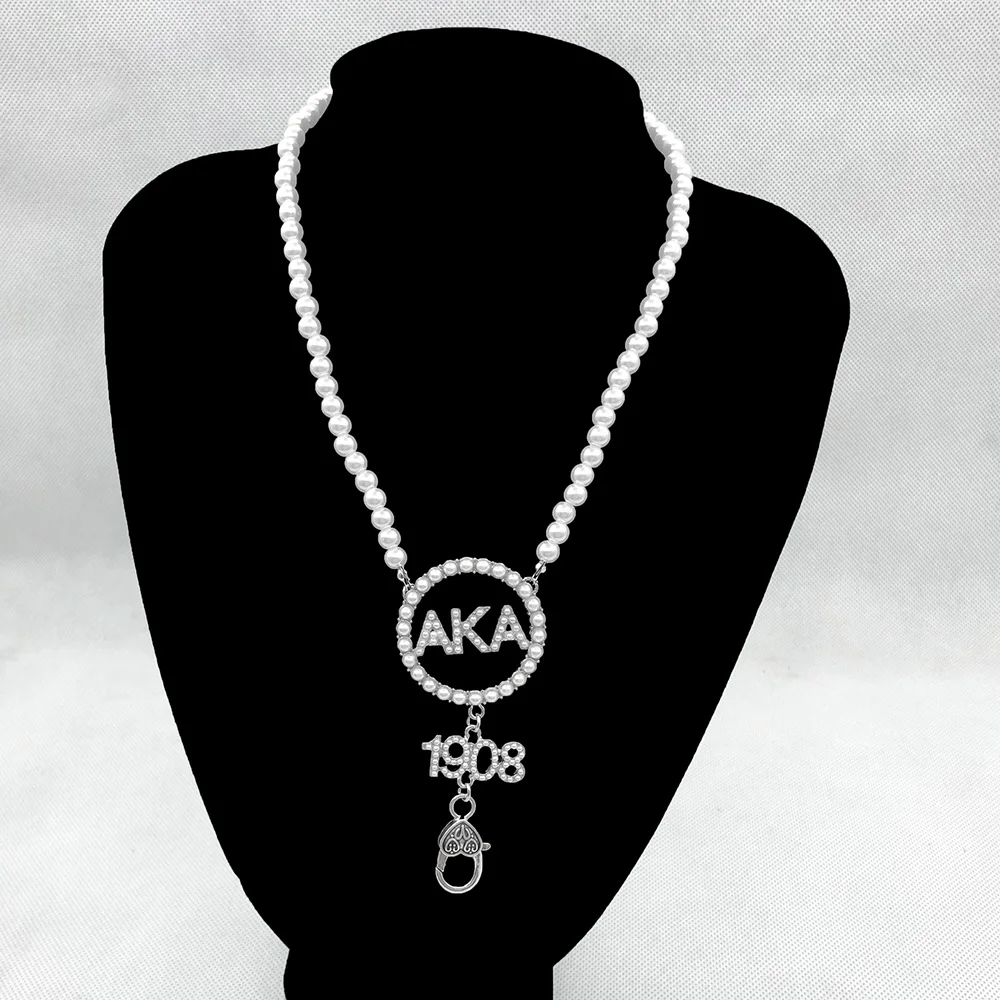 Custom Sorority Founded Date Logo Lanyard For Keys Design Badge Holder