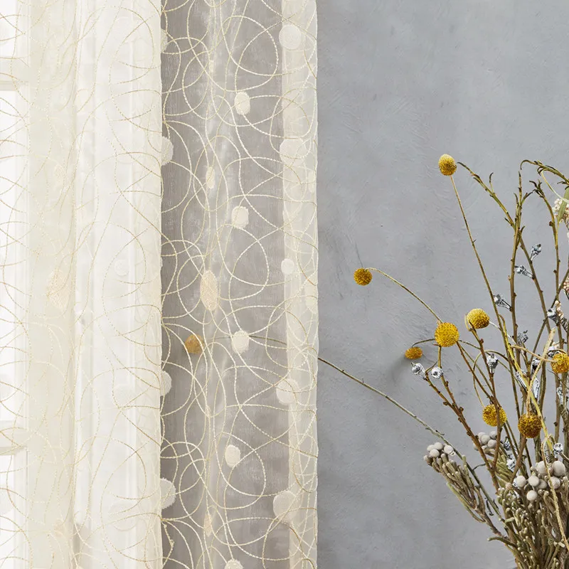 Light yellow Topfinel новинки птичье гнездо современные элегантная вышитые занавески для кухни Тюль для окна Чистый тюль для гостинной спальни Жалюзи Портьеры - Цвет: Light yellow