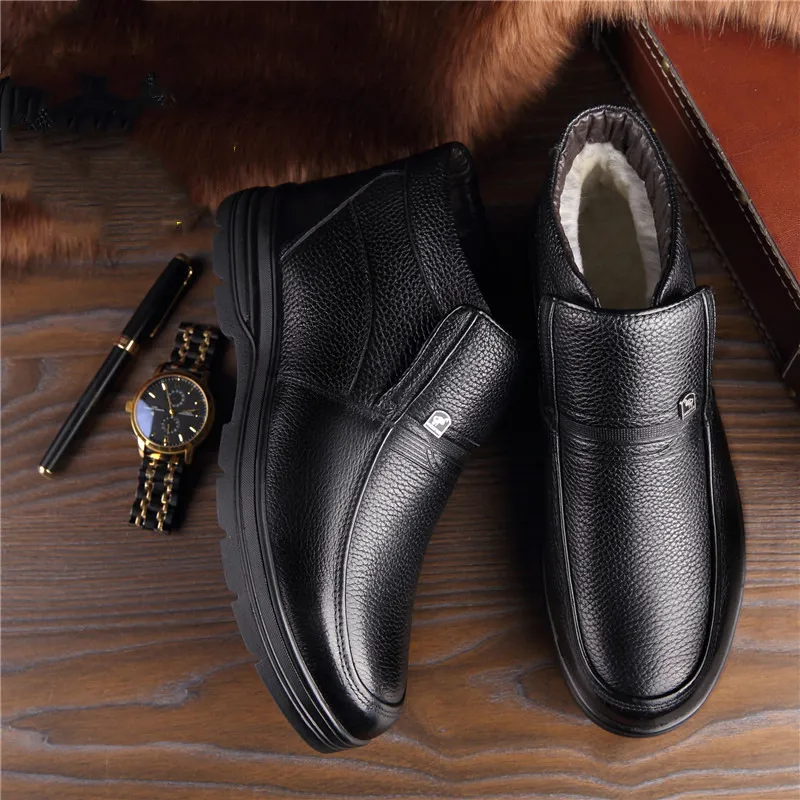 39-46 мужские зимние ботинки удобные теплые Нескользящие зимние ботинки для мужчин# NX8081