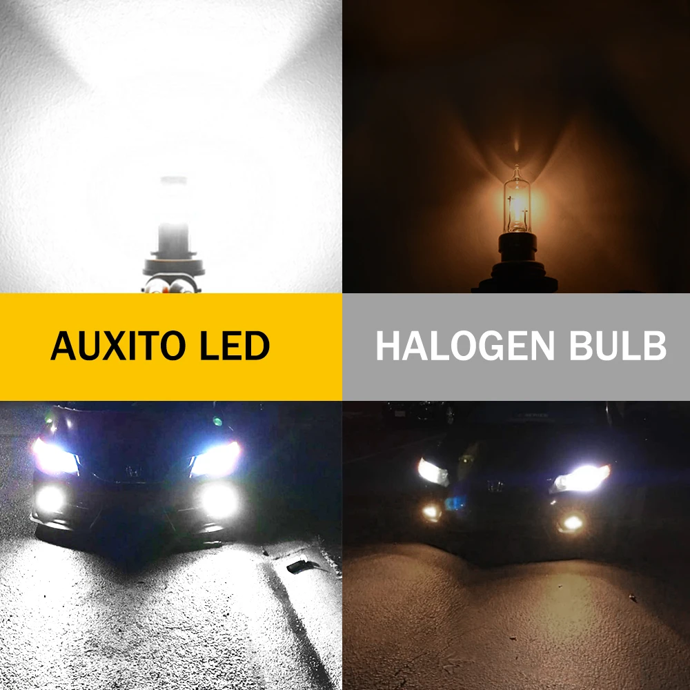 AUXITO 2x Canbus 9006 HB4 светодиодный противотуманный светильник H10 9145 H8 H11 Светодиодный