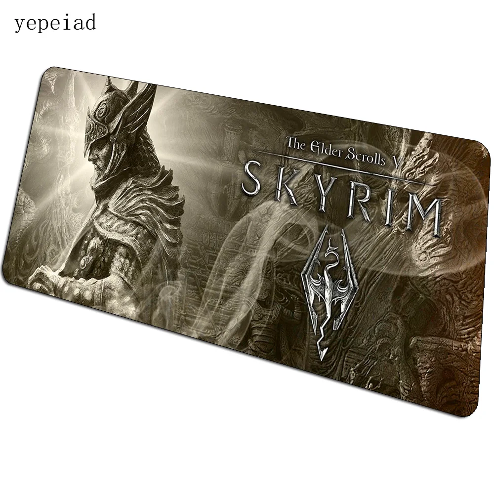 Skyrim mousepad 90x40cm kawaii computador tapete do