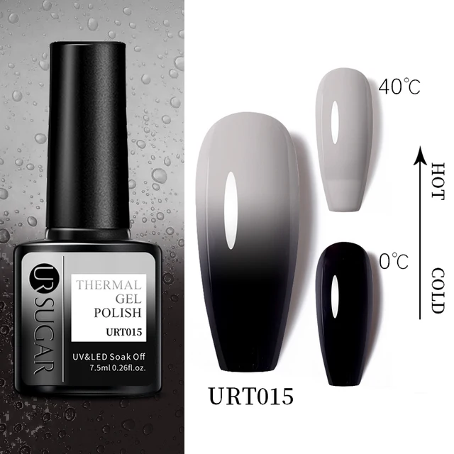 UR SUGAR 7.5ml Luminous Thermal Gel Nail Polish 2 In 1 Color Changing Glow in Dark Soak Off Manicuring UV Gel Nail Art Varnish URT015