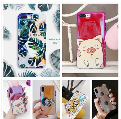 

case for iPhone 7 8 6 6S X XS Max XR Plus case 8Plus Lovely protection coque ipone i6 i7 i8 ix i6s imd PC Soft Moble Back cover