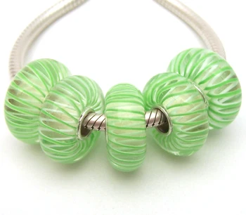 

JGWGT 1366 5X 100% Authenticity S925 Sterling Silver Beads Murano Glass beads Fit European Charms Bracelet diy jewelry Lampwork