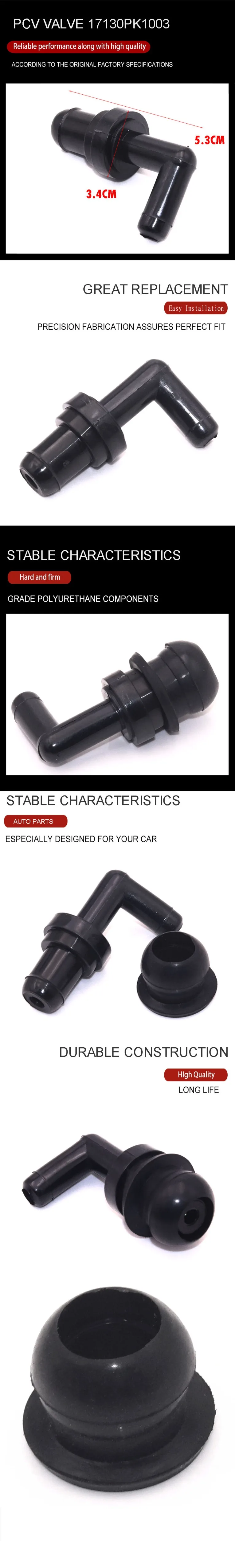 Wooeight 90 Degree Positive Crank Case Ventiliation PCV Valve 17130PK1003 for Honda Civic CR-V Civic Accord Acura Lexus Isuzu (8)