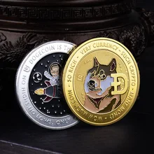 

NEW Rare Dogecoin Commemorative Gold Plated Doge Coin Edition Collectible Coin Home Decoration Craft Commemorative Coin