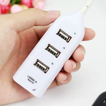 

Universal USB Hub 4 Port USB 2.0 With Cable High Speed Mini Hub Socket Pattern Splitter Cable Adapter For Laptop PC