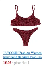 JAYCOSIN 2020 New Sexy girls Bikini Push-up Print Swimwear Women Push-up Bra Bikini Set Swimsuit Beach Bathing Swimwear 13#10 