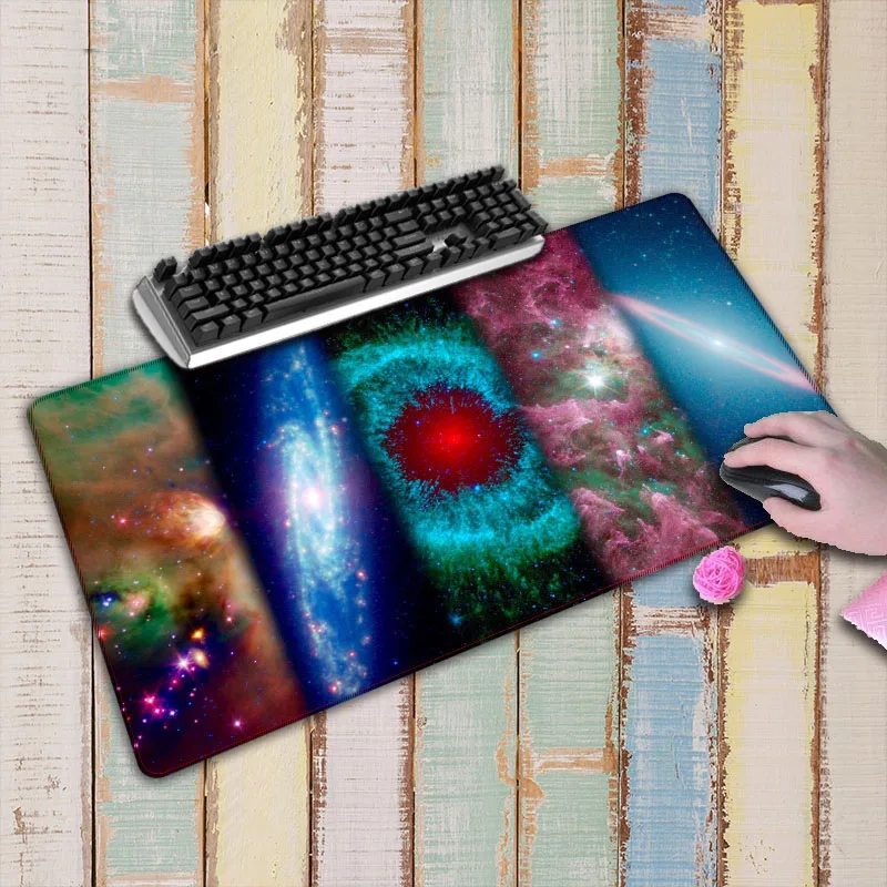  Colorful space Mouse Pad Locked Edge Pad to Mouse Notbook Computer Gaming Speed Mousepad For CSGO L