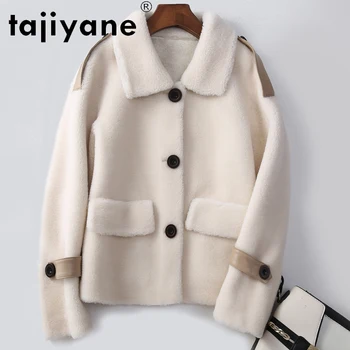

Tajiyane Winter Coats Women 2020 Fashion Real Wool Fur Coat Female Sheep Shearing Jackets Woman Warm Cloth Mujer Parkas TN326