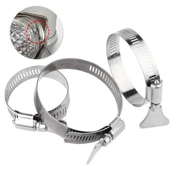 

15pcs Hose Clip 9-16mm 14-27mm 27-51mm Adjustable Stainless Steel Pipe Tube Clamp for Plumbing Automotive Mechanical Application