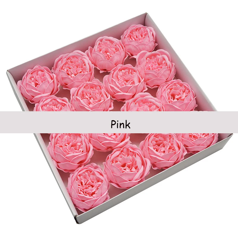9 см 16 шт./кор. мыло пион искусственный бутон розы мыло цветок голова на День Святого Валентина подарок любовь подарок DIY свадебный домашний декор