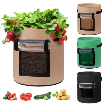 

Home Indoor garden Breathable Potato Tomato Vegetable moestuin Plant Growth Bag jardin Vertical Garden Grow Bag pot #YL10
