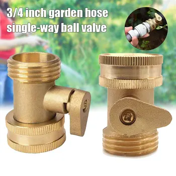 

Newest 3/4 Inch Garden Hose Shut Off Ball Valves Water Pipe Faucet Connector Tool Yard Garden