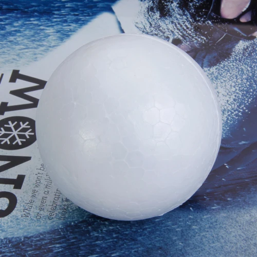 Billige 10X Weiß Schaum Bälle Kugeln 3 zoll Groß Glatte Runde Polystyrol Styropor Kugeln Materialien für Kunst Handwerk Einsatz DIY ornament