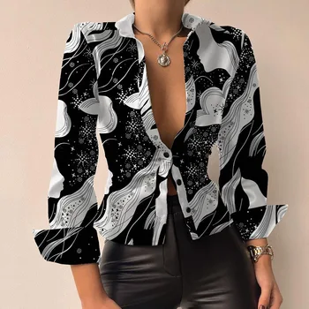 Women Slim Streetwear Long Sleeve Blouse and Shirts