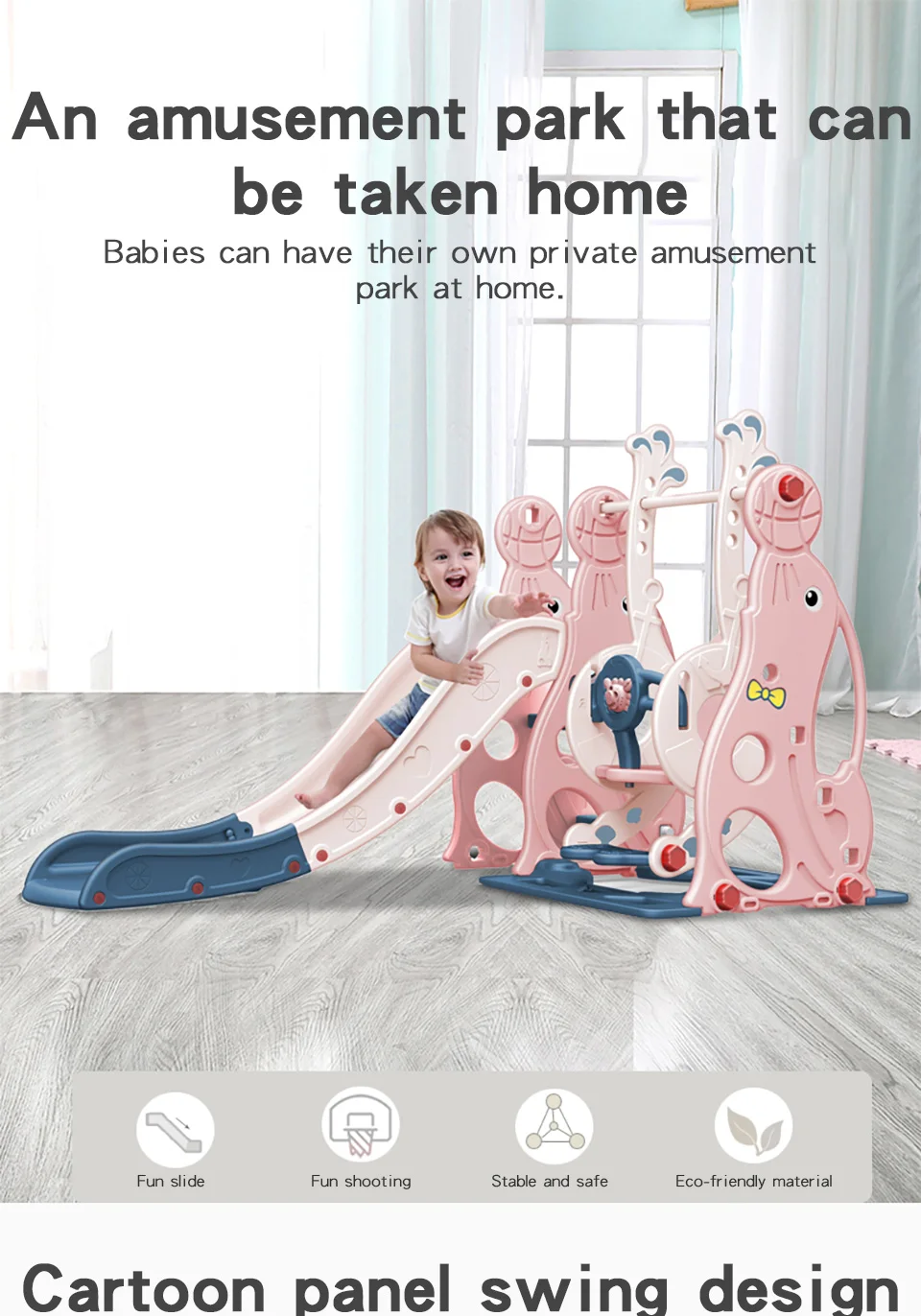 toddlers slide and swing set-01