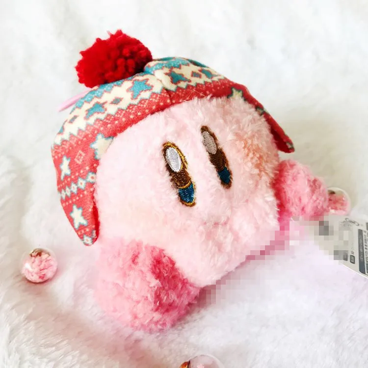 10 шт./лот 13 см Япония Розовый Плюшевые Кирби игрушки для детей peluches Merry christmas Ограниченная серия Красная шляпа