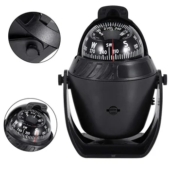 

LED Lights Electronic Digital Navigation Boat High Precision Navigation Sailing Sea Marine Compass Outdoor Activity Accessories