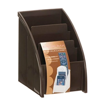

Practical 3 Grid Brown DVD Air Conditioner Holder TV Remote Control Holder Storage Case Box