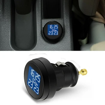 

Car TPMS 4 Sensors Tire Pressure Monitoring System Wireless Cigarette Lighter