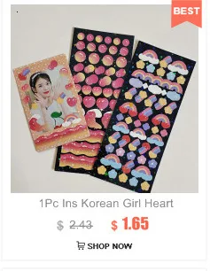 1Pc Ins Gradient Laser Rose Series Decoration Laser Stickers Scrapbooking Hand Account Cute Stationery Sticker School Suppliesr