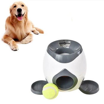 

Dog Slow Feeder Toy Ball Thrower Food Reward Machine Fetch Training Toys TUE88