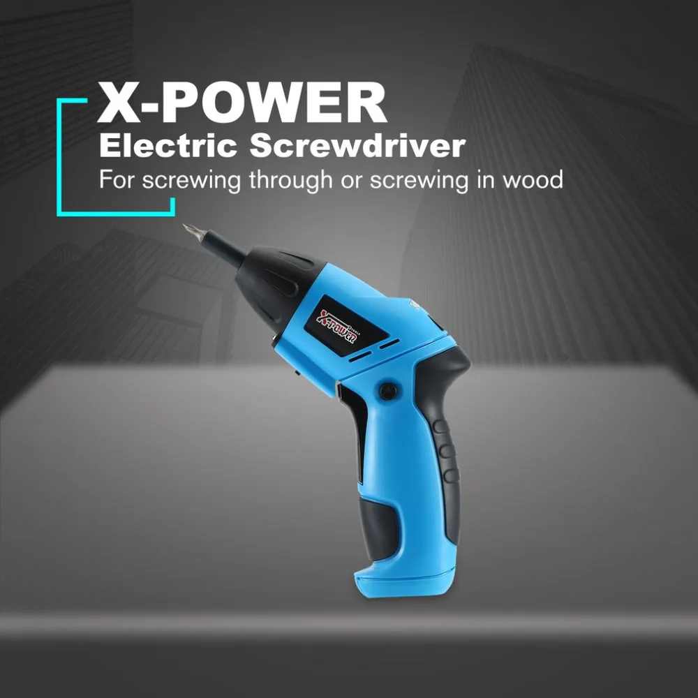 X-power, 6 в, Беспроводная электрическая отвертка, набор, беспроводной шуруповерт, дрель, электроинструменты, светодиодный, освещение