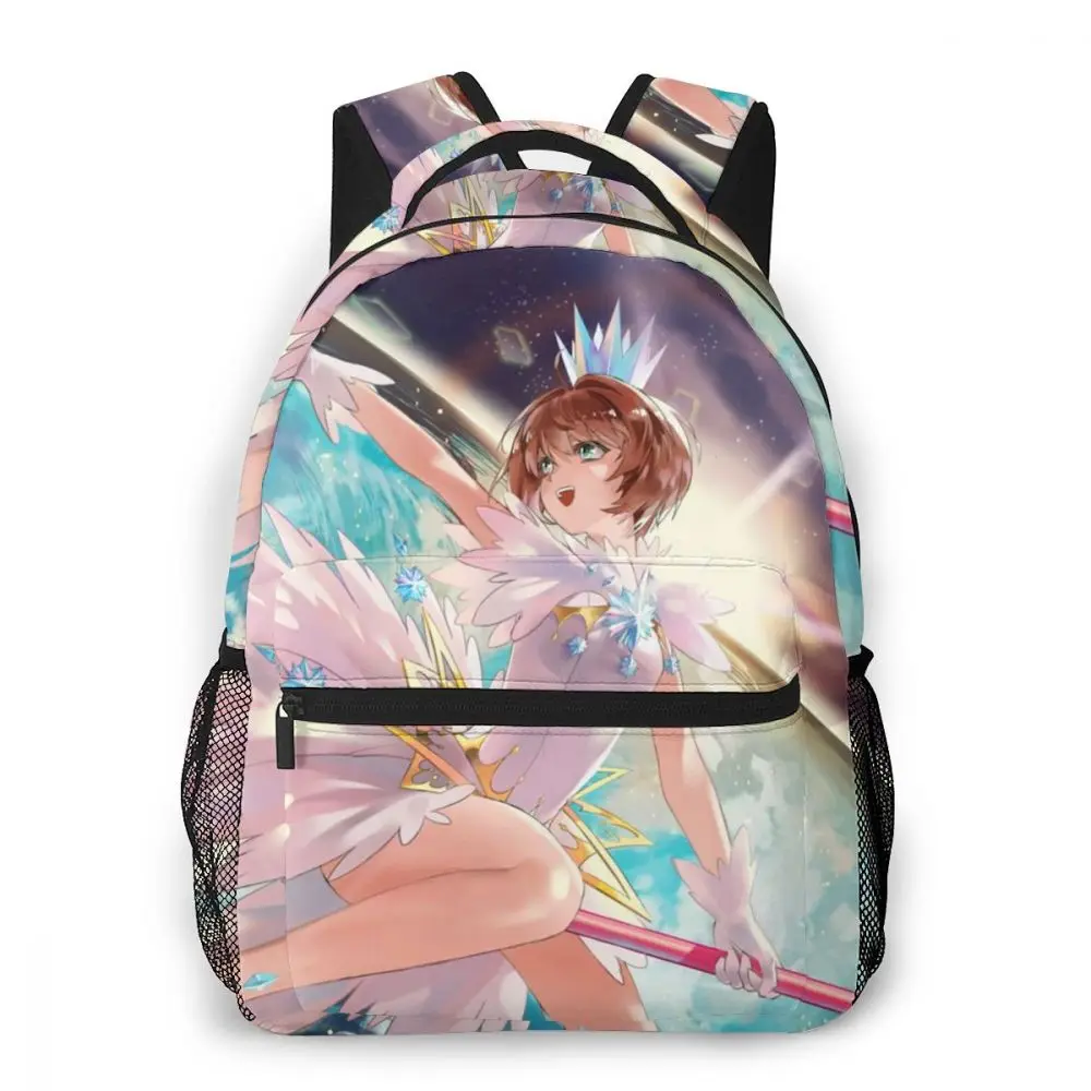Cardcaptor Sakura рюкзак Сакура для девочки мальчики путешествия RucksackBackpacks подростков