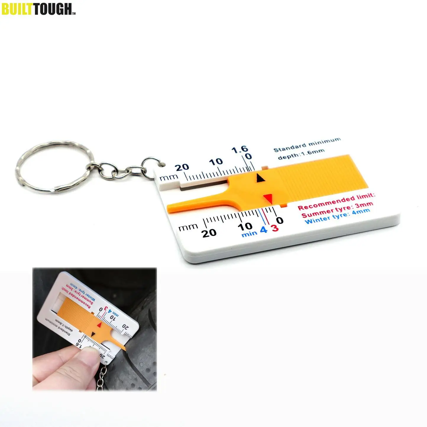 Глубиномер для протектора автомобиля, 0-20 мм